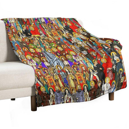 Saints, All Saints, Catholic Saints Versatility Throw Blanket