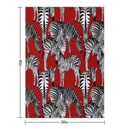 Zebra,black And White,zebra Stripes,pattern Quick-dry Throw Blanket