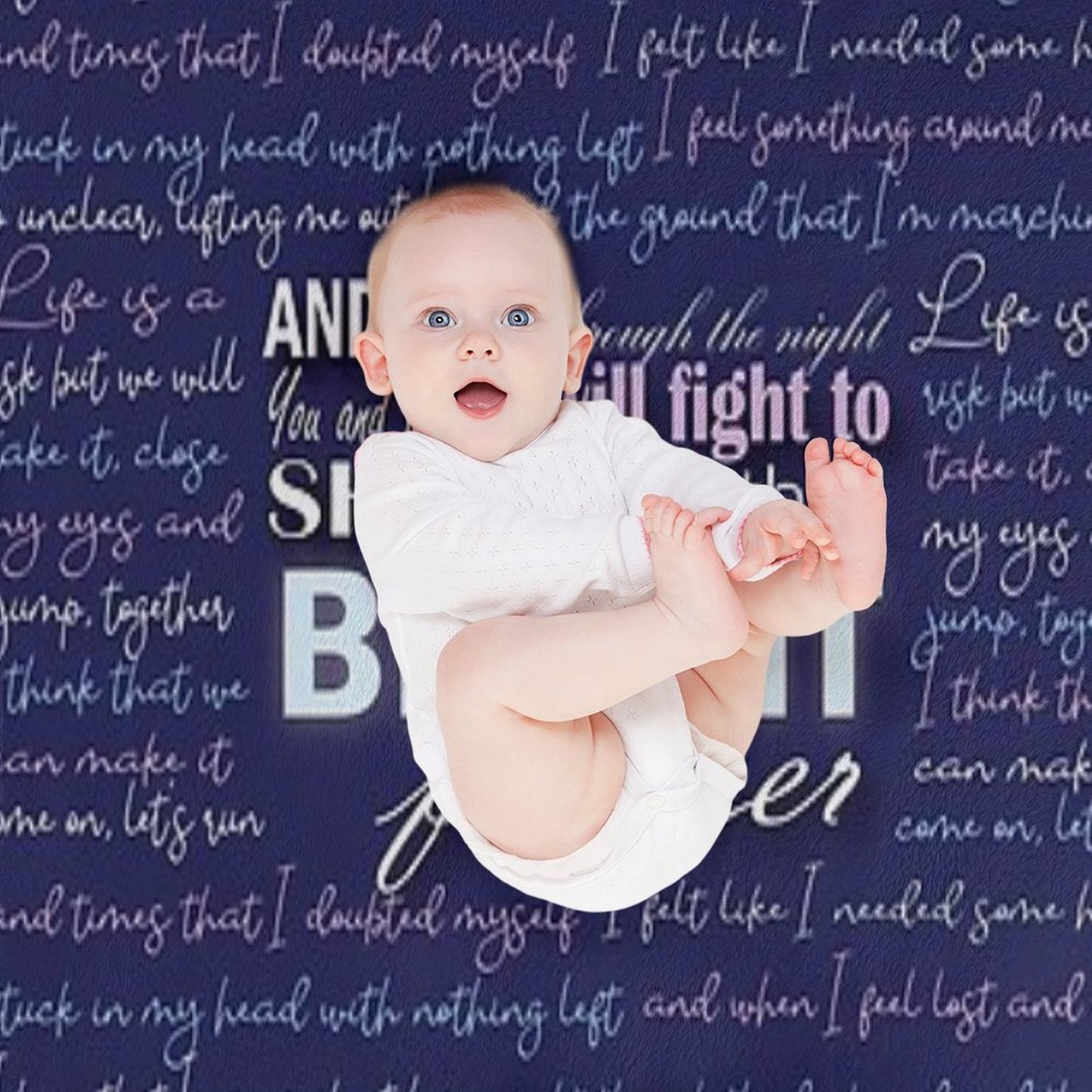 Bright Julie And The Phantoms Lyric Poster Durable Throw Blanket