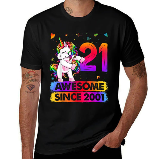 21 Year Old Unicorn Flossing 21st Birthday Unicorn Party  Affordable Price T-Shirt