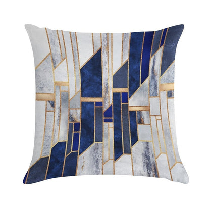 Blue Winter Sky Soft Luxury Feel Throw Pillow