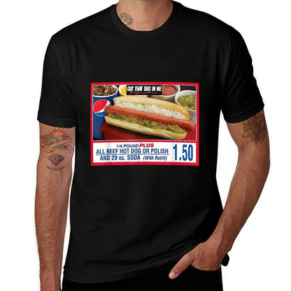 I Got That Dog In Me - Hot Dog  Ribbed Collar T-Shirt