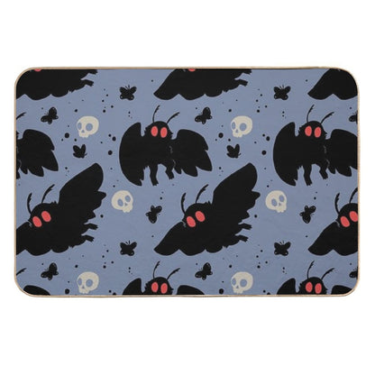 Mothman - Daylight Blue  Slip-Resistant Bath Mat