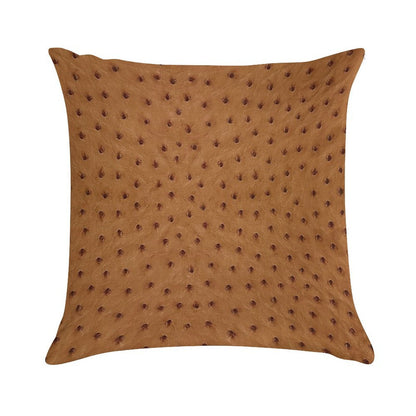 Print of Ostrich Skin Soft Skin-Friendly Throw Pillow
