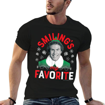 Elf - Smilings My Favorite  Oversized Silhouette T-Shirt
