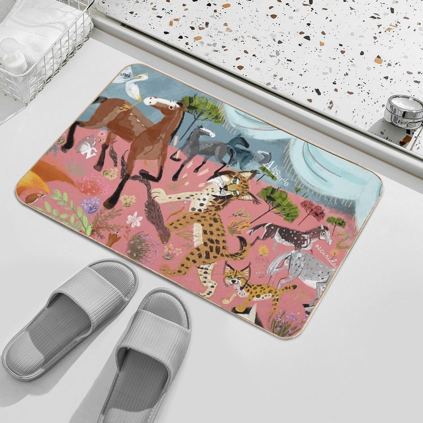 Paradise before The Fire (SGHN)  Long-Lasting Bath Mat