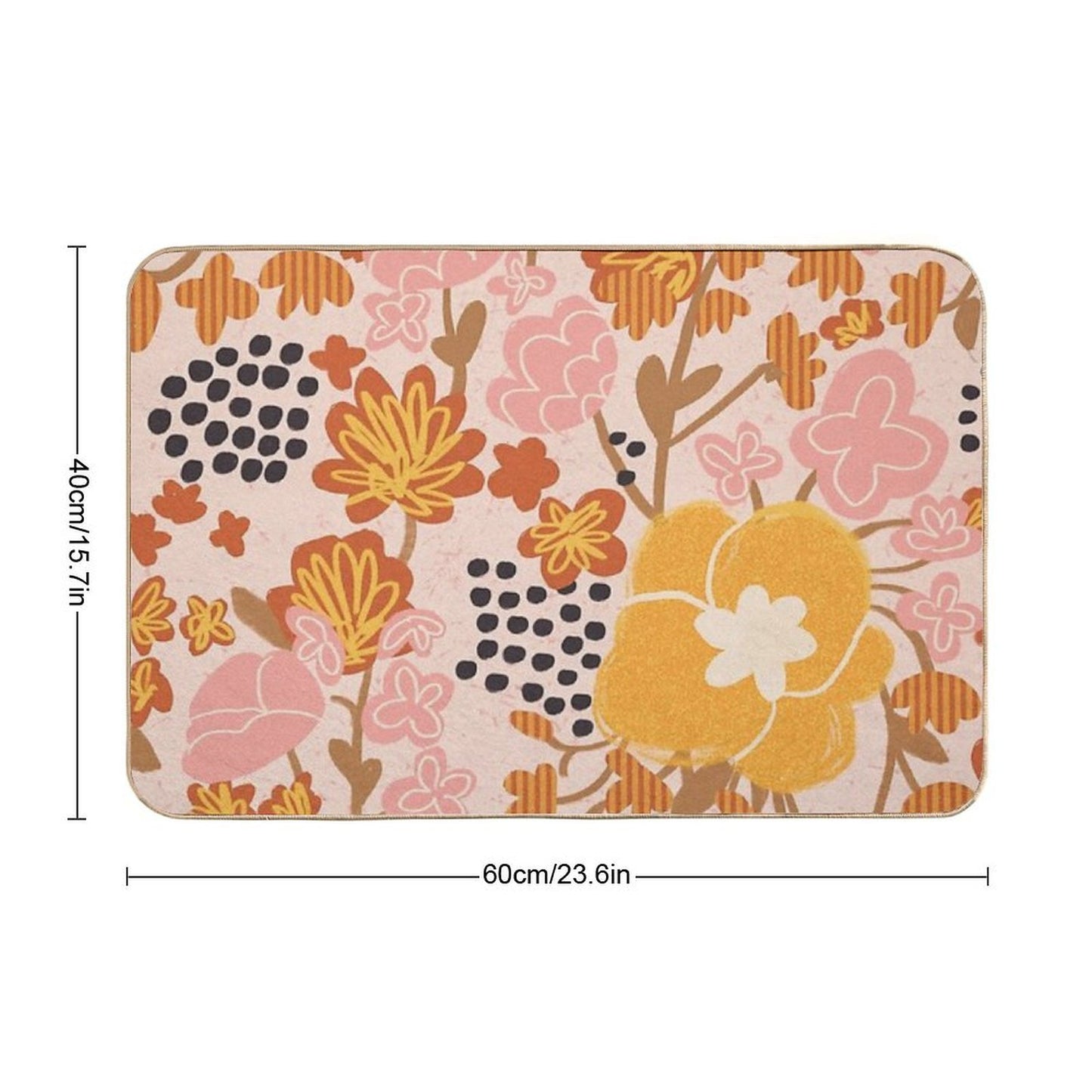 Japanese Garden  Easy To Clean Bath Mat