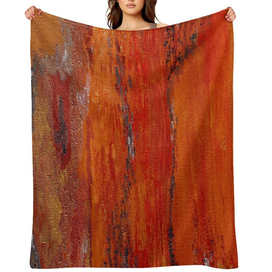 Burnt Travel-friendly Throw Blanket