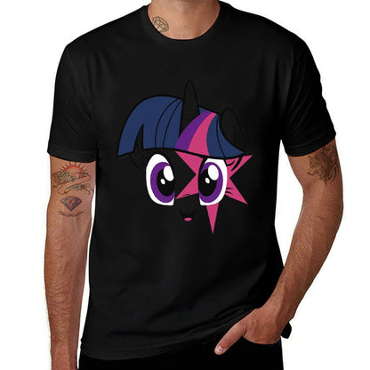 Kids My Little Pony Friendship Is Magic Twilight Sparkle Face Premium  Graphic-printed T-Shirt