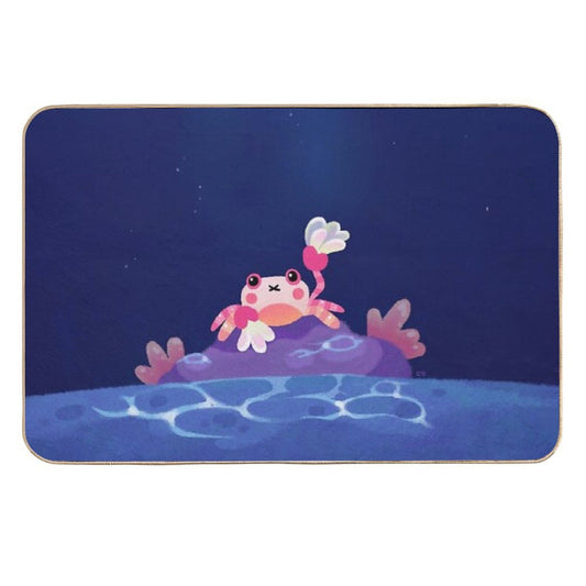 Pom Pom Crab  Slip-Resistant Bath Mat