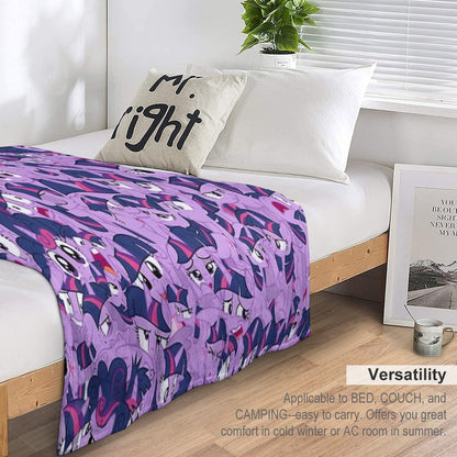 Twilight Sparkle Mess Quick-dry Throw Blanket
