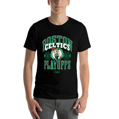 NBA Official Boston Celtics 2025 Playoffs Showtime  Trendy Pattern T-Shirt