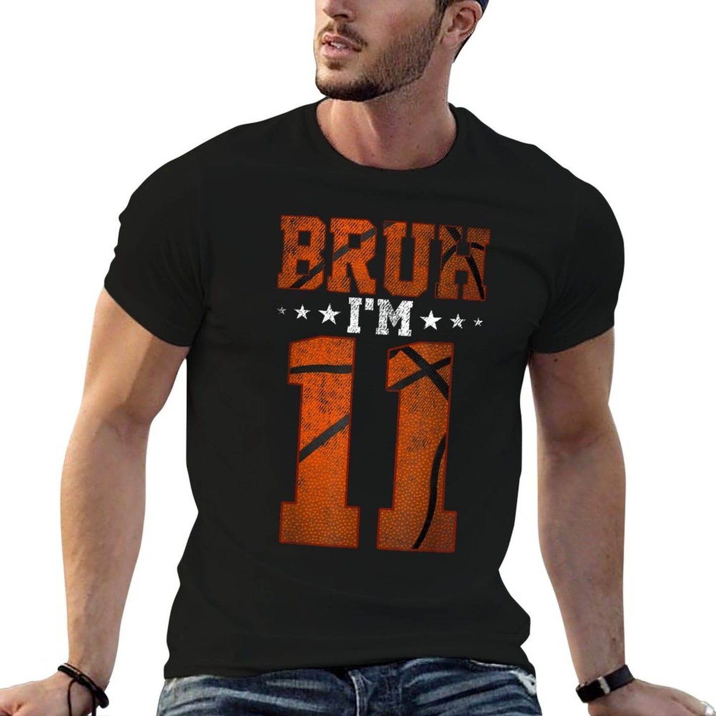 11th Birthday Basketball Bruh I’m 11 Year Old Birthday Party  Odor-resistant T-Shirt