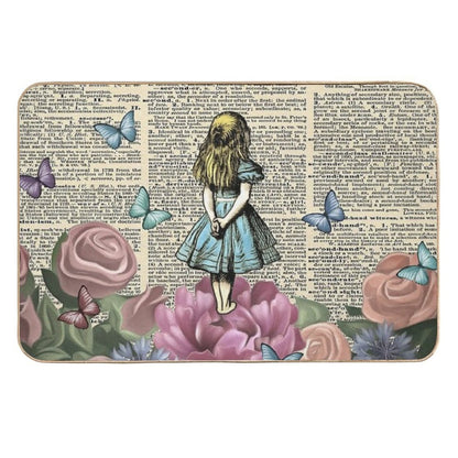 Alice In Wonderland - Wonderland Garden  Slip-Resistant Bath Mat