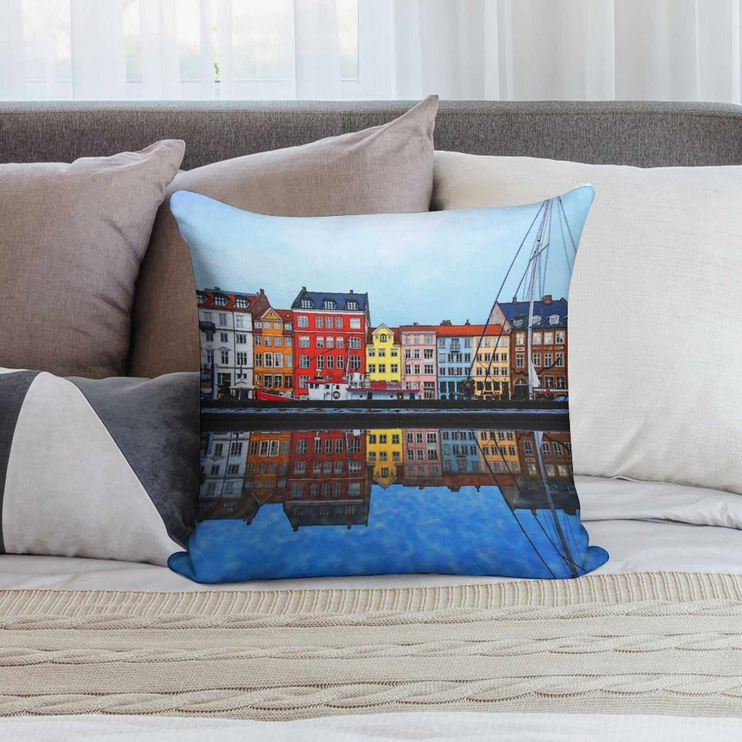 Copenhagen City Soft Gift Ready Throw Pillow