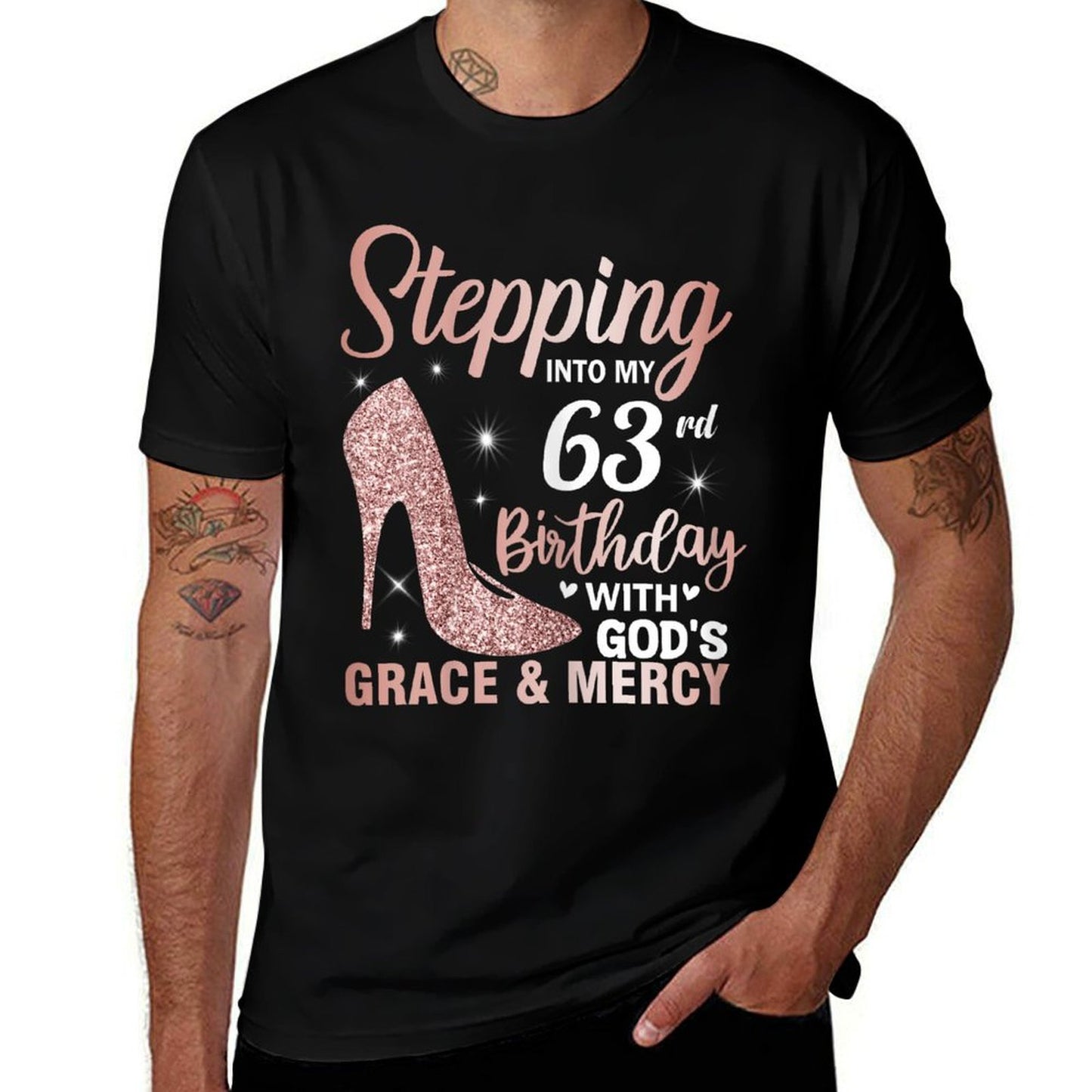 Stepping Into My 63rd Birthday Women 63 Year Old Bday  Graphic-printed T-Shirt