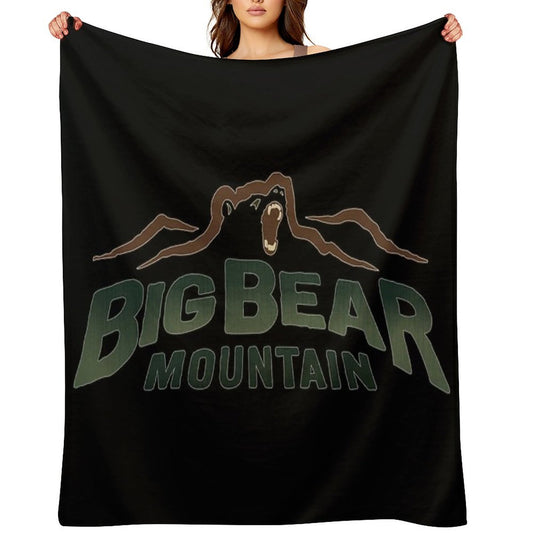 Big Bear Mountain Eco-conscious Throw Blanket