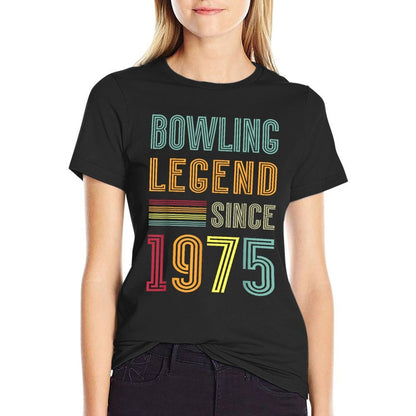 Bowling Legend 1975 50 Years Game 50th Birthday Bowling  Slim-fit Cut T-Shirt