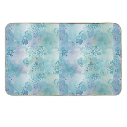 Ocean Abstract Aqua  Rapid-Drying Bath Mat