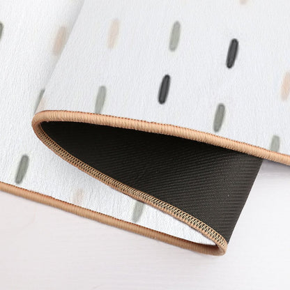 Boho Pastel Color Minimalism Scandinavian Simple Pattern, Uses Geometric Shapes  Dirt-Trapping Bath Mat