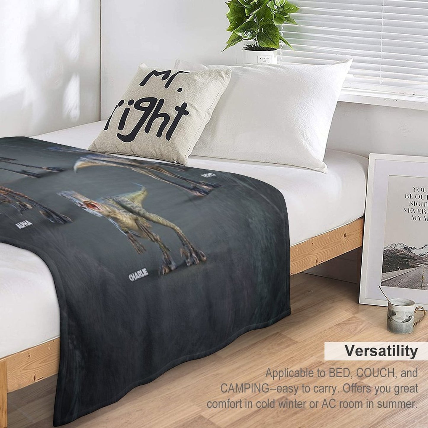 Raptor Squad Travel-friendly Throw Blanket