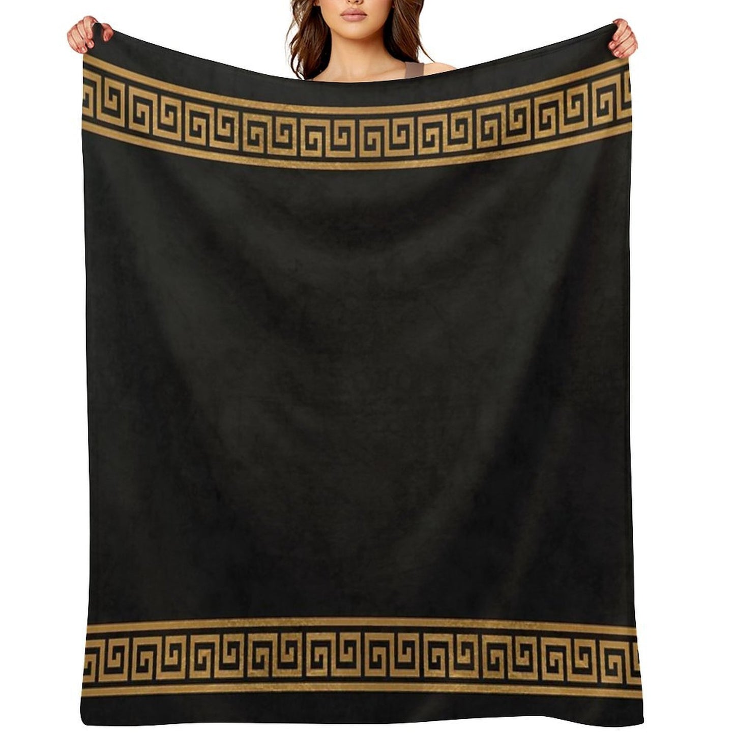 Great Greek Pattern Sustainable Throw Blanket