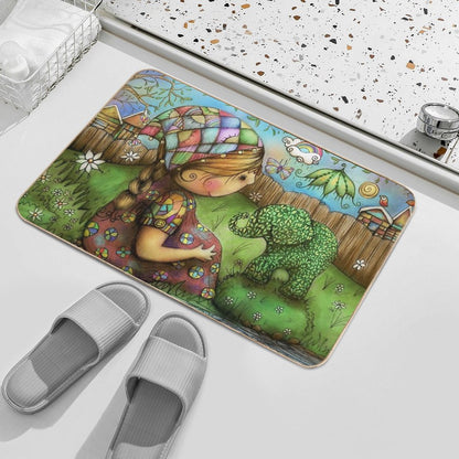 Theres An Elephant in My Garden  Odorless Bath Mat