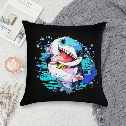Jeff The Land Shark Soft Anti-Pilling Throw Pillow