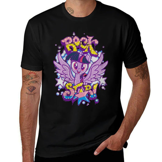 My Little Pony Friendship Is Magic Twilight Sparkle Rock!  Rolled Sleeves T-Shirt
