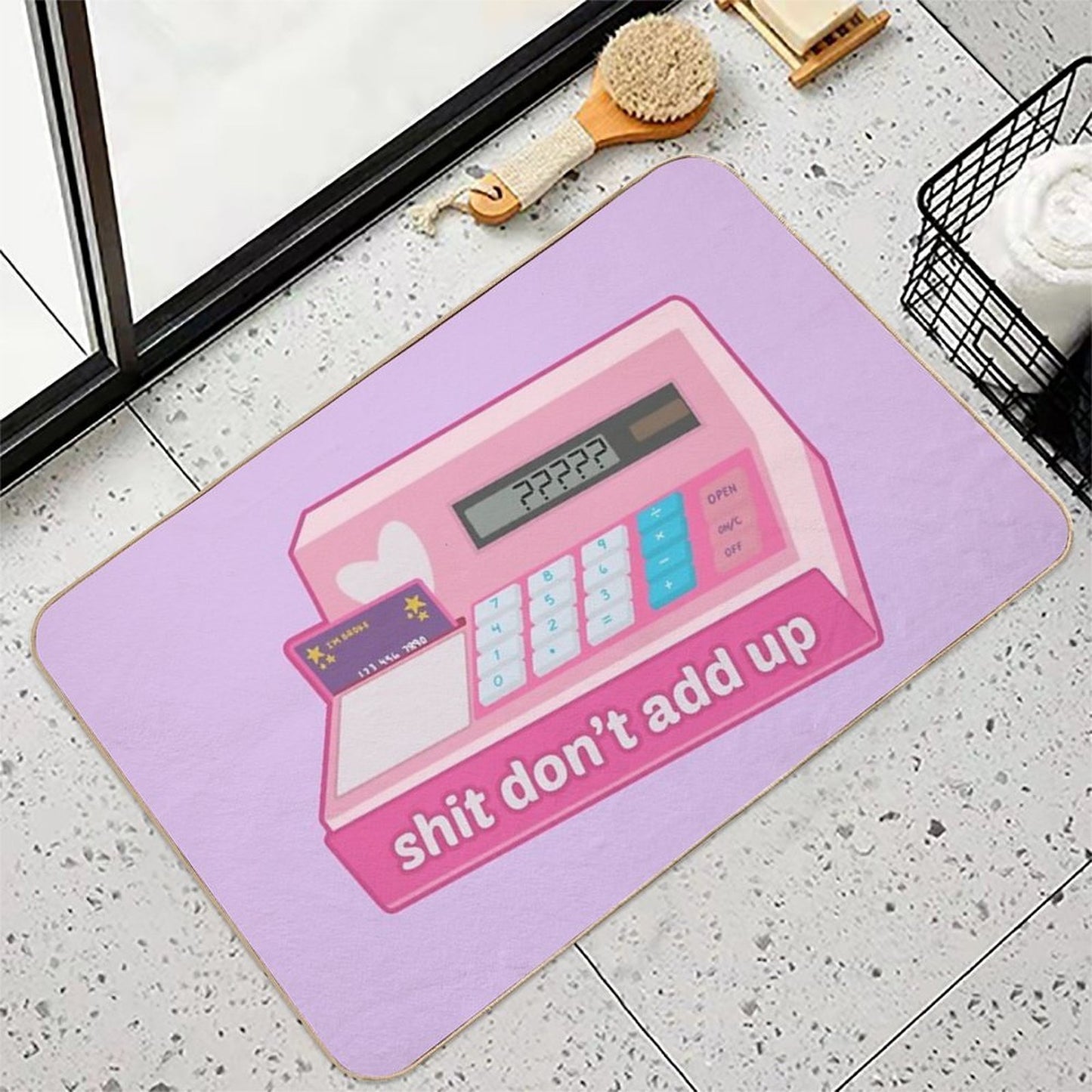 Sum Don't Add Up  Anti-Trip Bath Mat