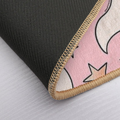 Pastel Ghost Print in Pinkp  Anti-Trip Bath Mat