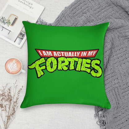 Actually in My Forties Soft Skin-Friendly Throw Pillow
