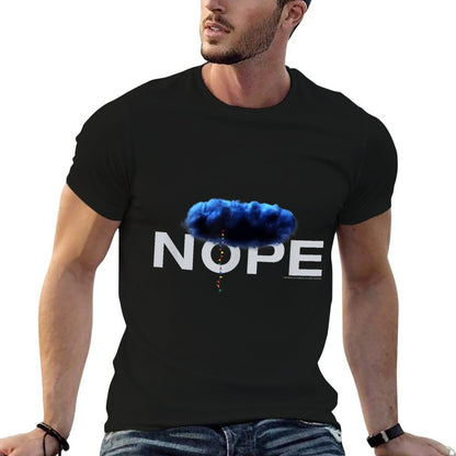 NOPE Blue Cloud Logo  Cotton T-Shirt