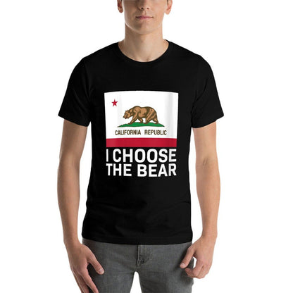 Womens California I Choose The Bear  Tagless Design T-Shirt