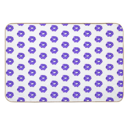 Purple Scrunch  Easy Maintenance Bath Mat