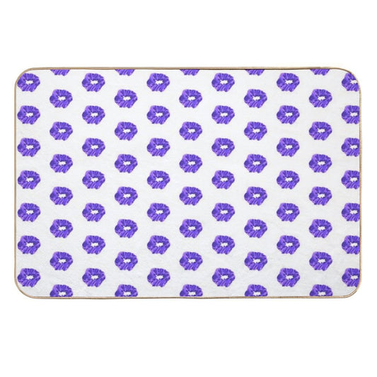 Purple Scrunch  Easy Maintenance Bath Mat