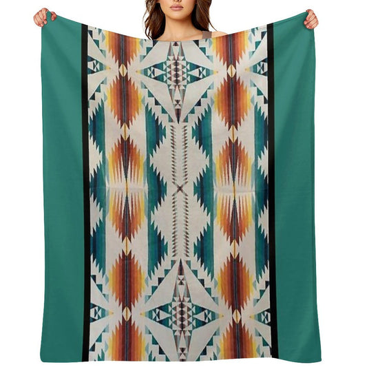 Navajo Blanket,southwestern Art,native American Art,indian Art,arizona,dessert,geometric Pattern,bow And Arrows,cowboys And Indi Gift-ready Throw Blanket