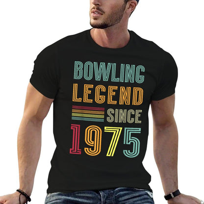 Bowling Legend 1975 50 Years Game 50th Birthday Bowling  Slim-fit Cut T-Shirt