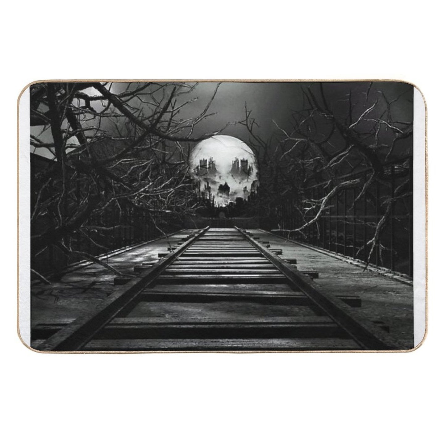 End of The Line  Fade-Resistant Bath Mat