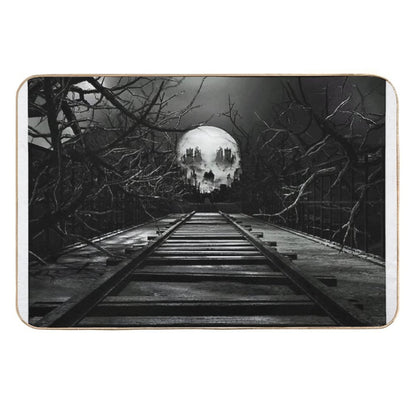 End of The Line  Fade-Resistant Bath Mat