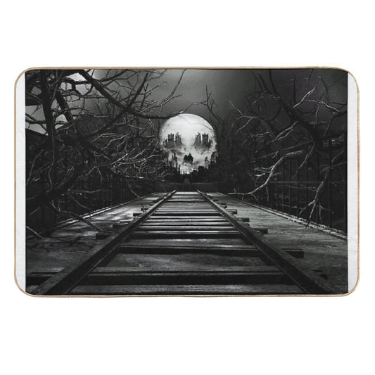 End of The Line  Fade-Resistant Bath Mat