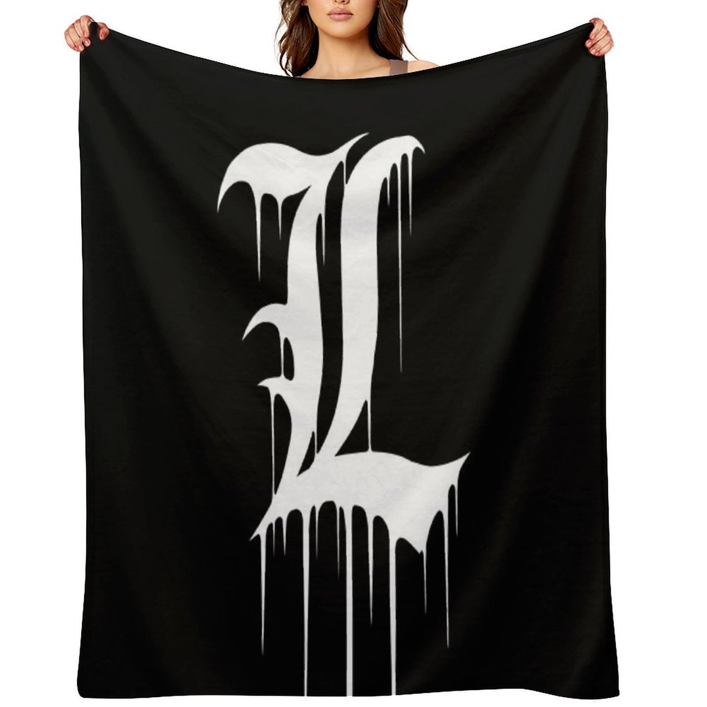 L Logo Travel-friendly Throw Blanket