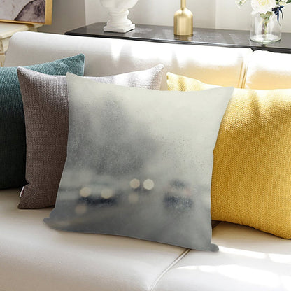 Let It Rain Soft Hidden Zipper Throw Pillow