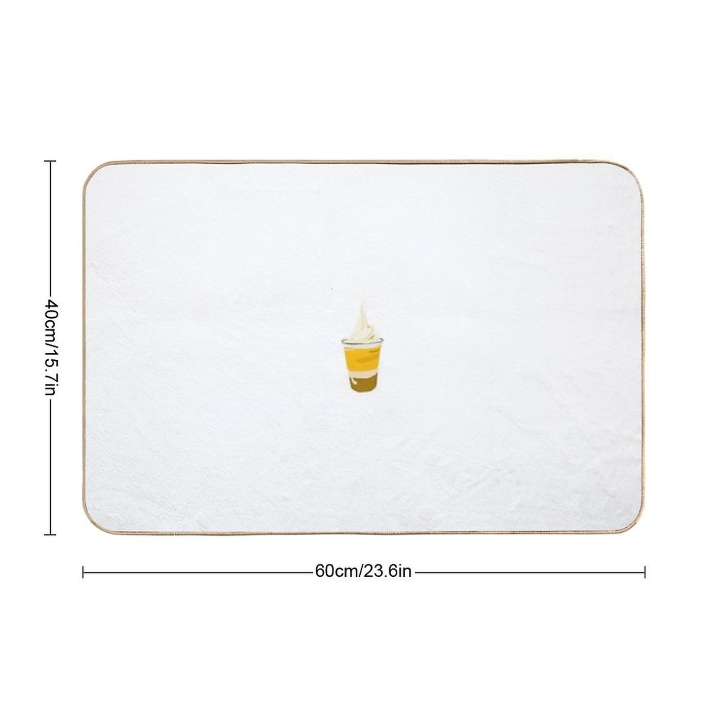 Dole-whip  Fade-Resistant Bath Mat