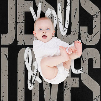 Jesus Loves You, Bible Verse, Christian, Religious, Jesus Sustainable Throw Blanket