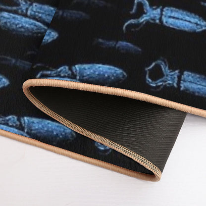 Firefly Squid Hotaruika Bioluminescent  Stain-Proof Bath Mat