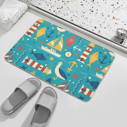 All At Sea  Versatile Bath Mat