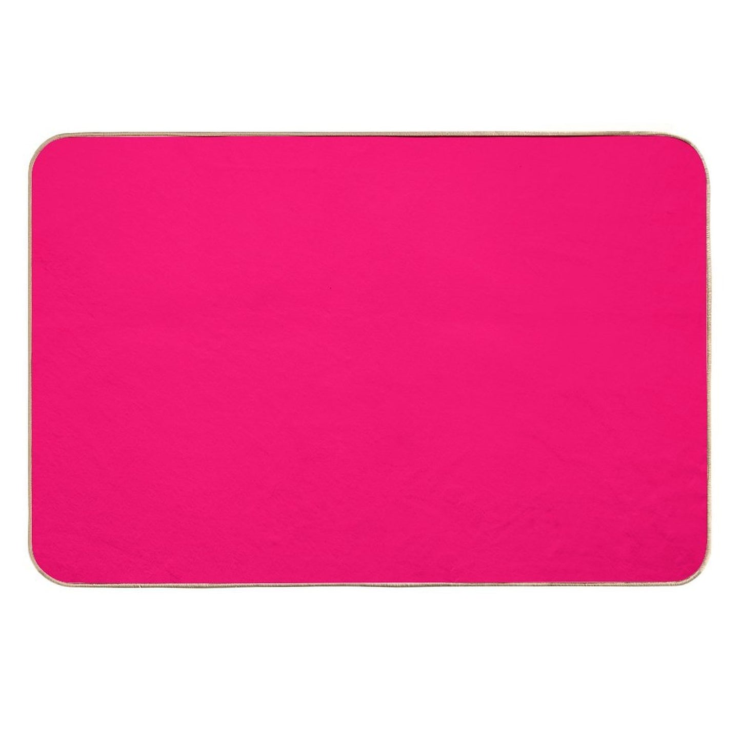 Fuchsia Flat Color  Non-Slip Bath Mat