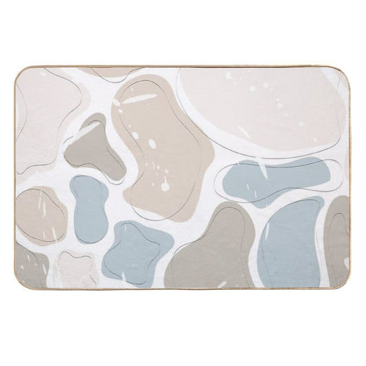 Trendy Contemporary Abstract  Seamless Pattern.  Non-Slip Bath Mat