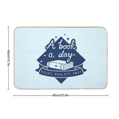 A Book A Day - Book Lover Design Durable Bath Mat
